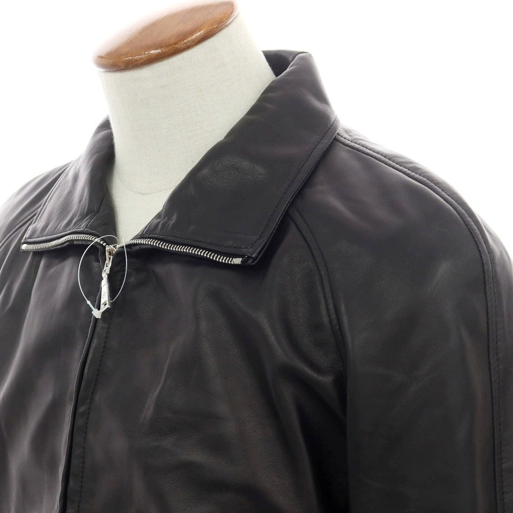 【新品アウトレット】タリアトーレ TAGLIATORE ラムレザー ジップアップブルゾン ブラック【 48 】【 状態ランクN- 】【 メンズ 】