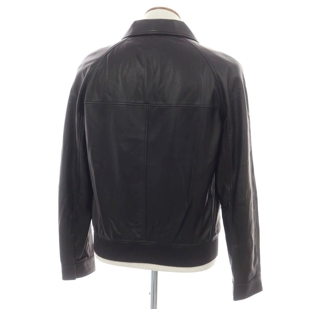 【新品アウトレット】タリアトーレ TAGLIATORE ラムレザー ジップアップブルゾン ブラック【 48 】【 状態ランクN- 】【 メンズ 】