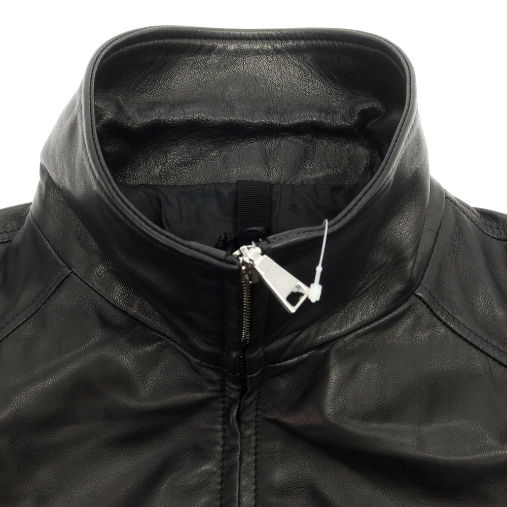 【新品アウトレット】タリアトーレ TAGLIATORE ラムレザー ジップアップブルゾン ブラック【 48 】【 状態ランクN- 】【 メンズ 】