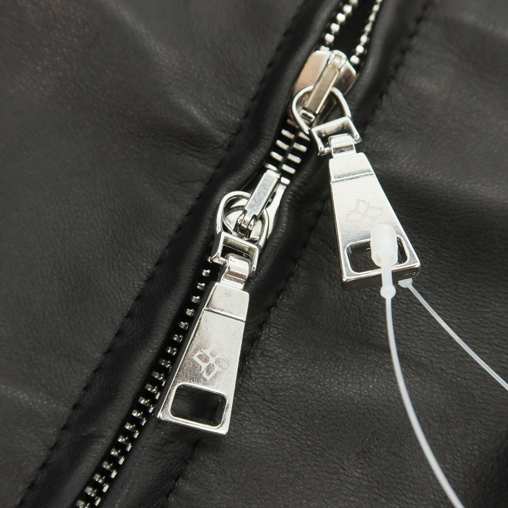 【新品アウトレット】タリアトーレ TAGLIATORE ラムレザー ジップアップブルゾン ブラック【 48 】【 状態ランクN- 】【 メンズ 】