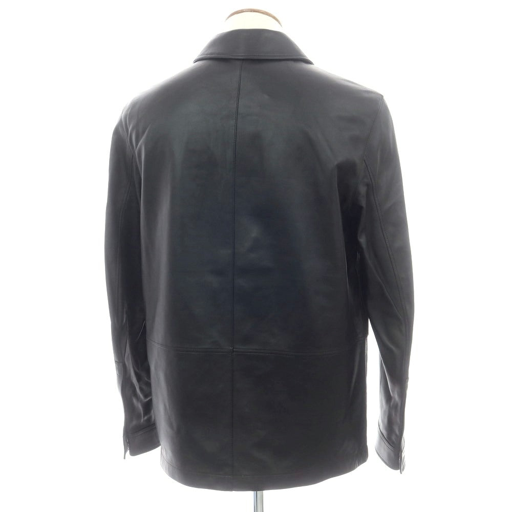【新品アウトレット】タリアトーレ TAGLIATORE レザー シャツブルゾン ブラック【 48 】【 状態ランクN- 】【 メンズ 】