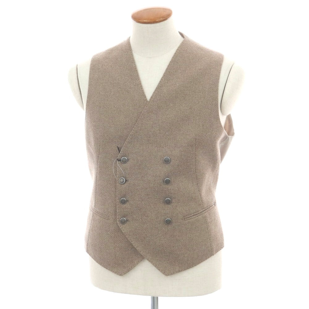 【新品】タリアトーレ TAGLIATORE ウール ジレベスト ダークベージュ系【 48 】【 状態ランクN 】【 メンズ 】