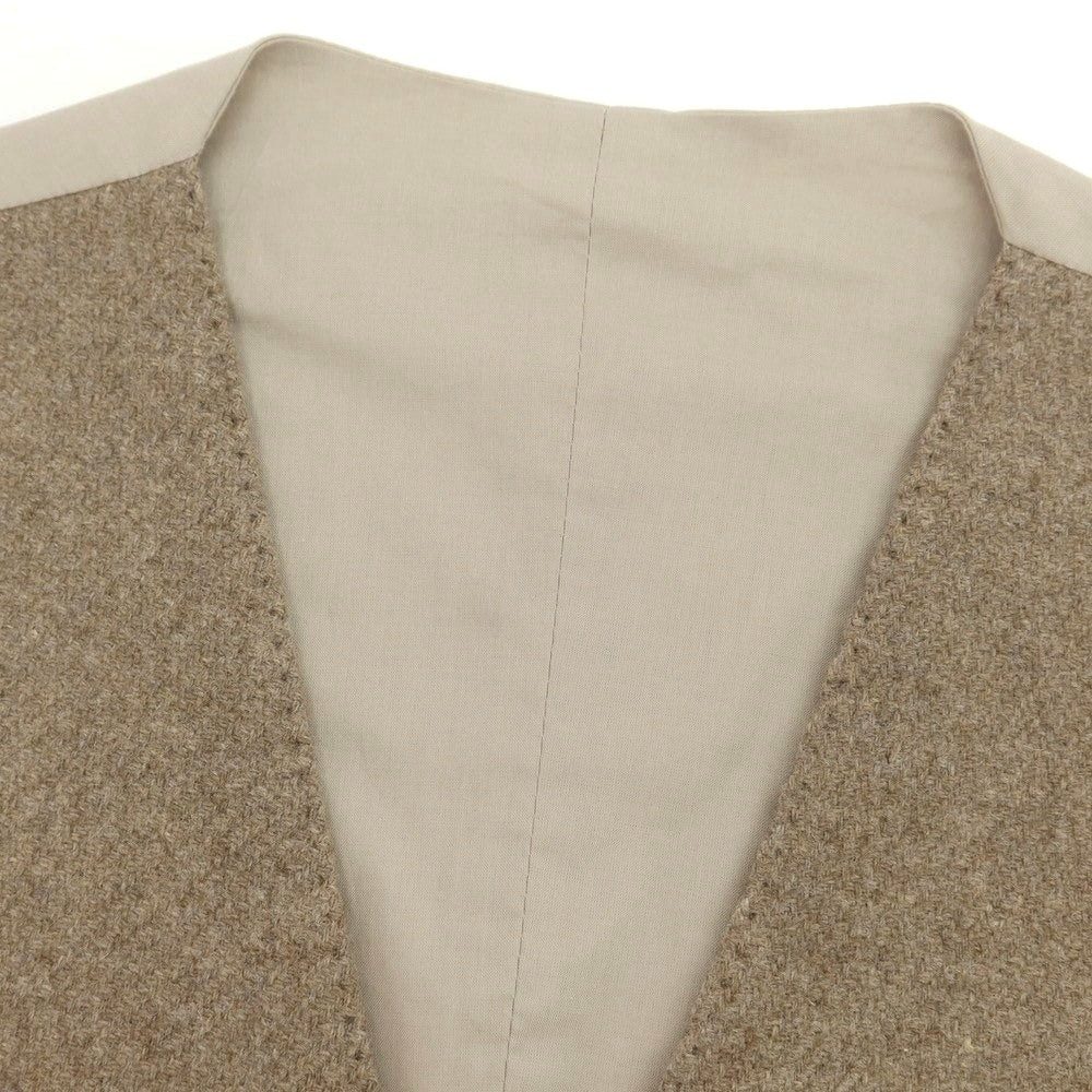 【新品】タリアトーレ TAGLIATORE ウール ジレベスト ダークベージュ系【 48 】【 状態ランクN 】【 メンズ 】