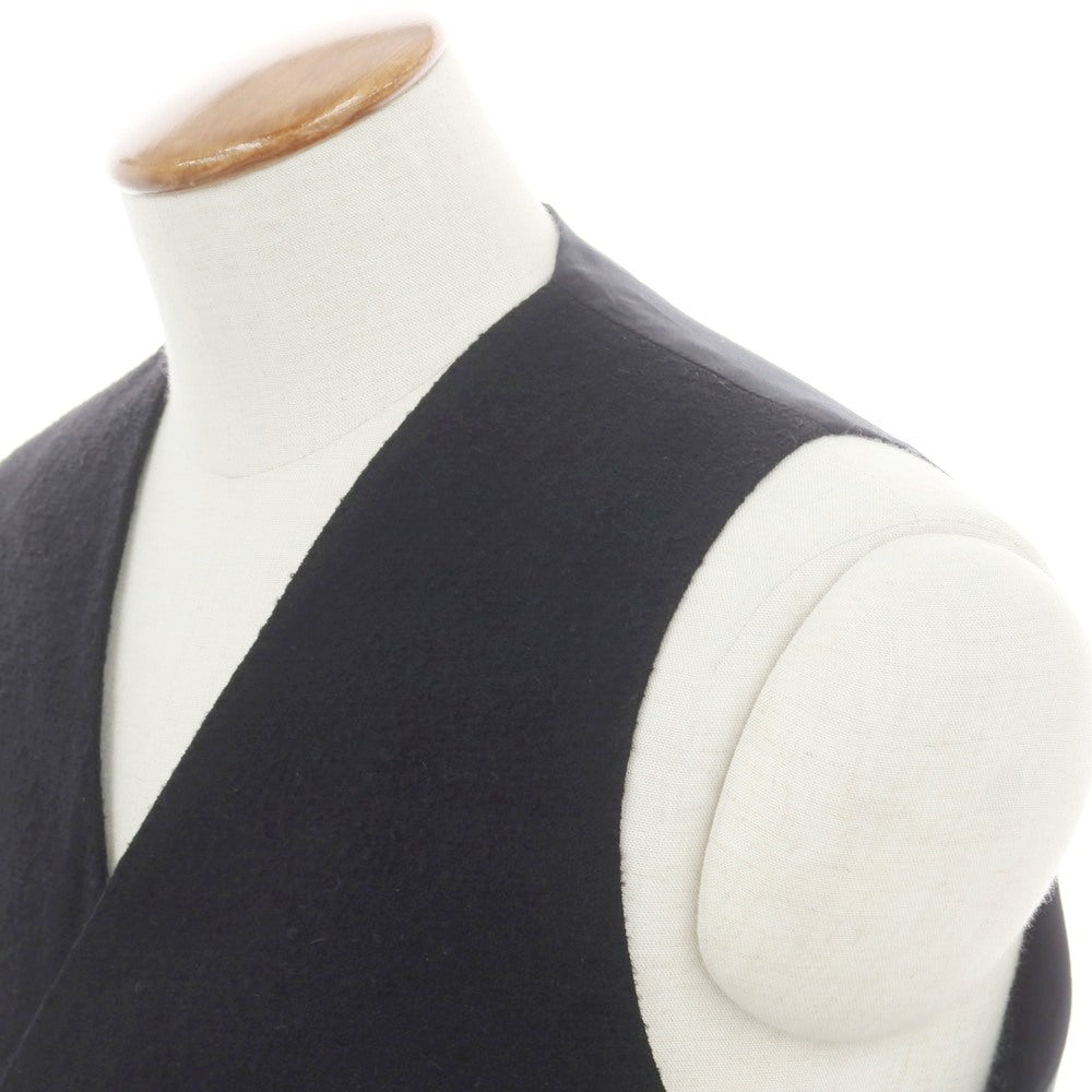 【新品】タリアトーレ TAGLIATORE ウールポリエステル ダブル ジレベスト ブラック【 48 】【 状態ランクN 】【 メンズ 】