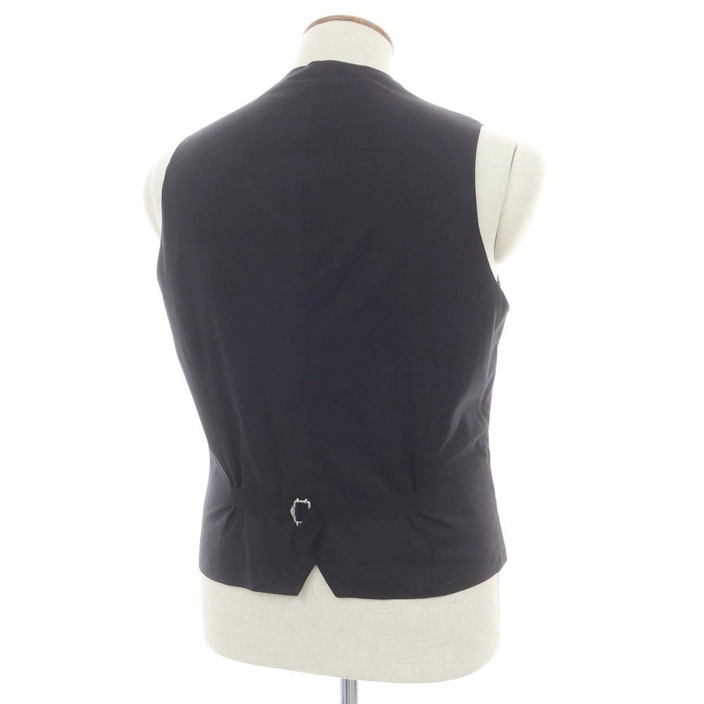 【新品】タリアトーレ TAGLIATORE ウールポリエステル ダブル ジレベスト ブラック【 48 】【 状態ランクN 】【 メンズ 】