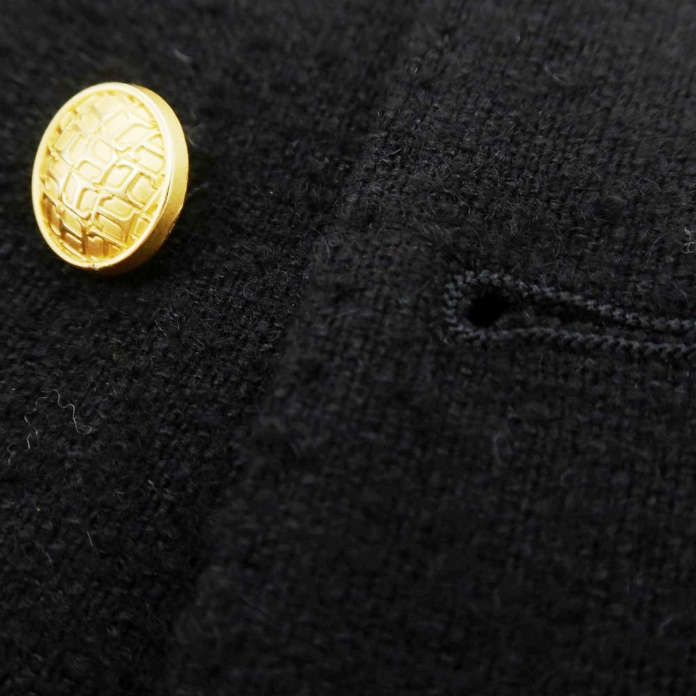 【新品】タリアトーレ TAGLIATORE ウールポリエステル ダブル ジレベスト ブラック【 48 】【 状態ランクN 】【 メンズ 】