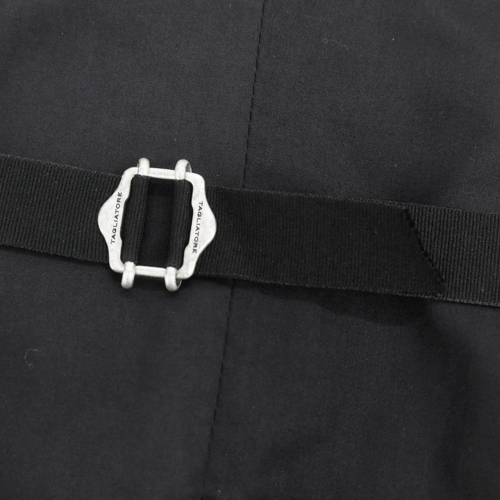 【新品】タリアトーレ TAGLIATORE ウールポリエステル ダブル ジレベスト ブラック【 48 】【 状態ランクN 】【 メンズ 】