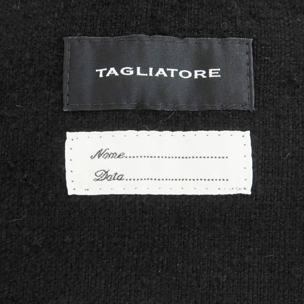 【新品】タリアトーレ TAGLIATORE ウールポリエステル ダブル ジレベスト ブラック【 48 】【 状態ランクN 】【 メンズ 】