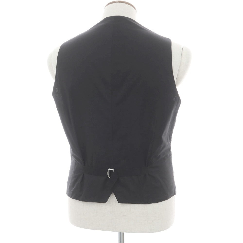 【新品】タリアトーレ TAGLIATORE ウール ストライプ ジレベスト グレーxホワイト【 48 】【 状態ランクN 】【 メンズ 】