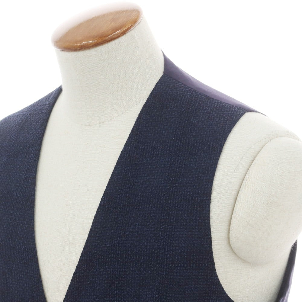 【新品】タリアトーレ TAGLIATORE ストレッチウール ジレベスト ネイビー【 48 】【 状態ランクN 】【 メンズ 】