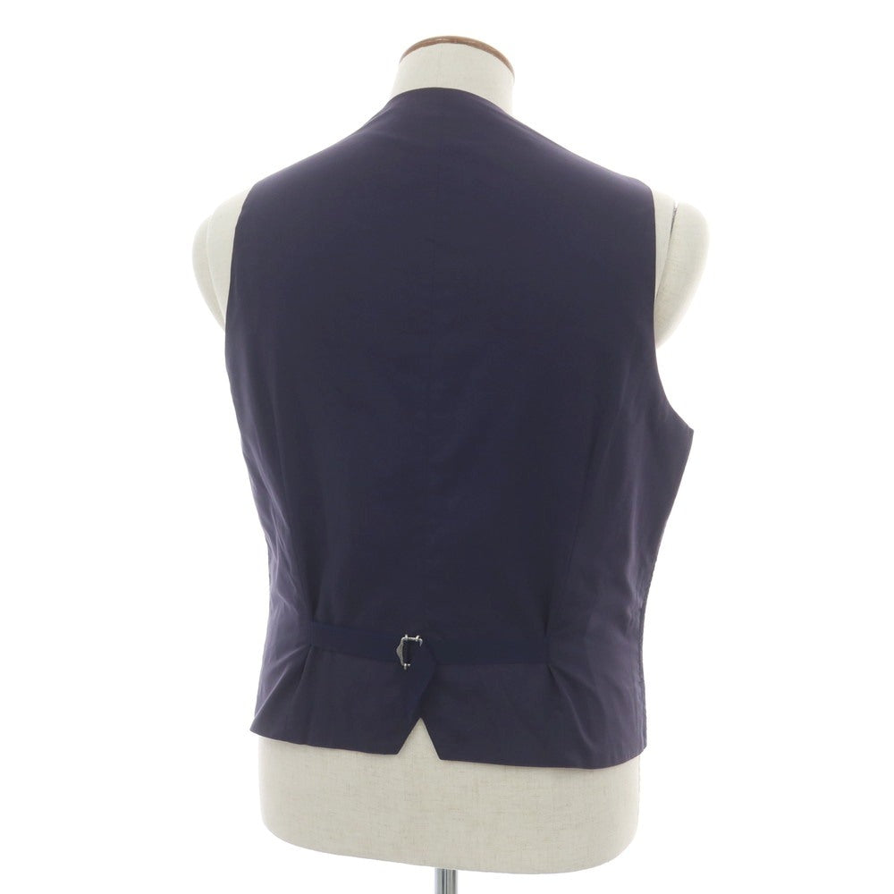 【新品】タリアトーレ TAGLIATORE ストレッチウール ジレベスト ネイビー【 48 】【 状態ランクN 】【 メンズ 】