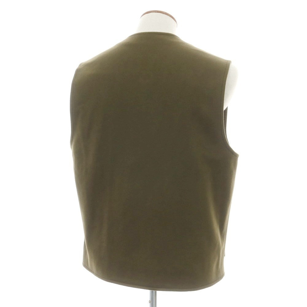 【新品】タリアトーレ TAGLIATORE ウールナイロンカシミヤ ジレベスト オリーブ【 48 】【 状態ランクN 】【 メンズ 】