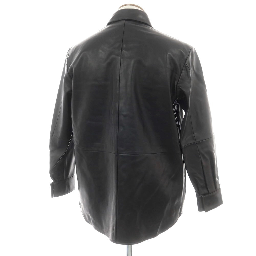 【新品】アルマ ARMA RONNIE ラムレザー シャツブルゾン ブラック【 46 】【 状態ランクN 】【 メンズ 】