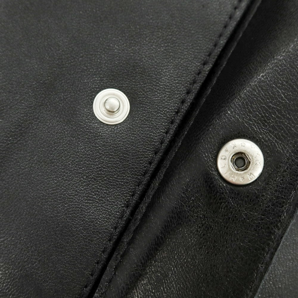 【新品】アルマ ARMA RONNIE ラムレザー シャツブルゾン ブラック【 46 】【 状態ランクN 】【 メンズ 】