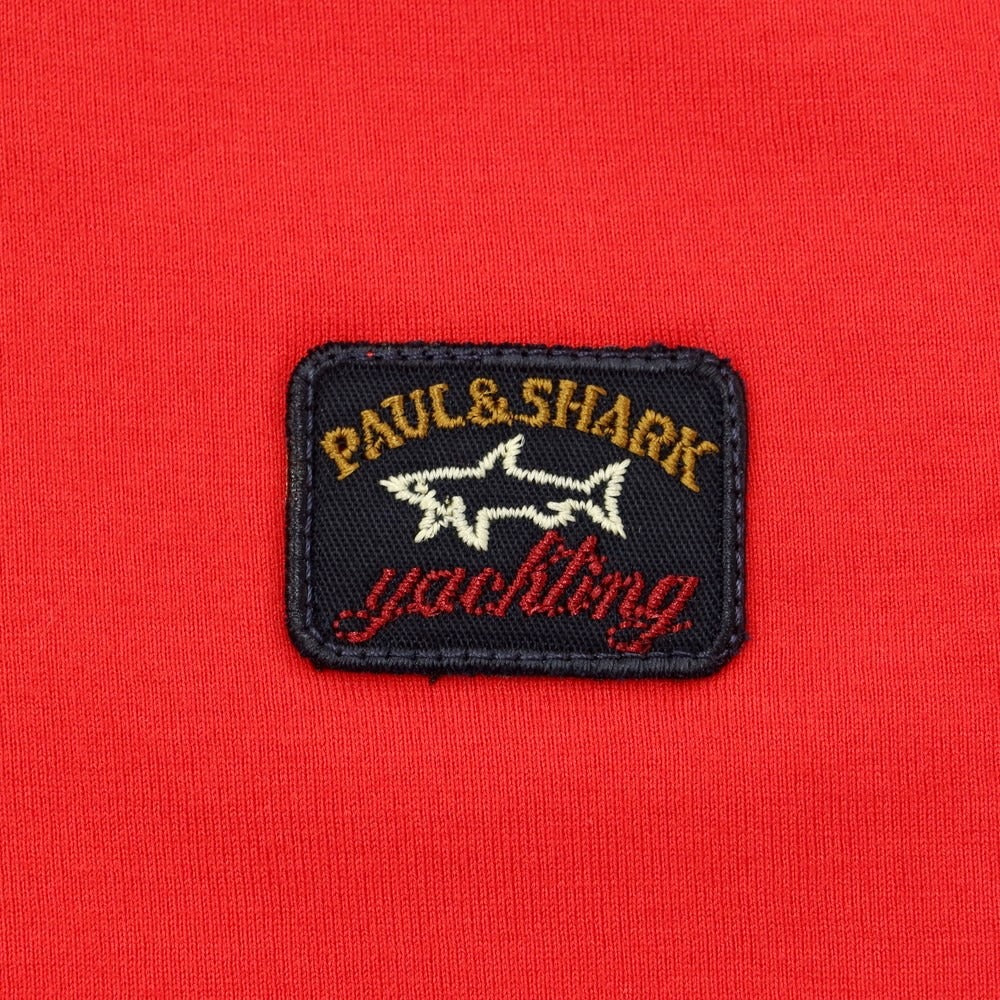 【新品】ポールアンドシャーク PAUL&SHARK コットン クルーネック 半袖Tシャツ レッド【 M 】【 状態ランクN 】【 メンズ 】