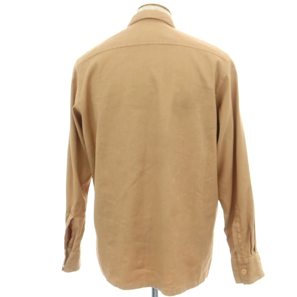 【新品アウトレット】バグッタ Bagutta ストレッチ リネンコットン シャツジャケット ベージュ系【 M 】【 状態ランクN- 】【 メンズ 】