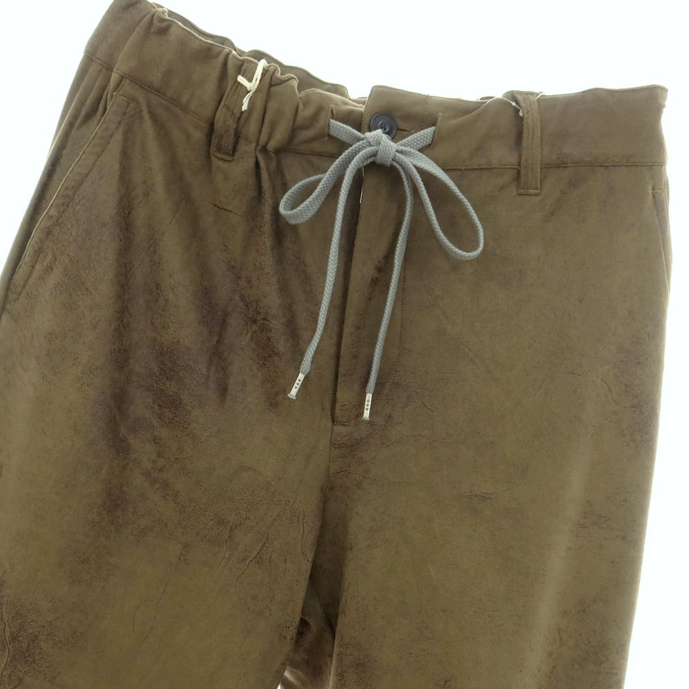 【新品】ティントリア マッティ TINTORIA MATTEI ポリエステルナイロン イージーパンツ オリーブ【 M 】【 状態ランクN 】【 メンズ 】