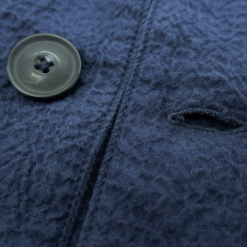 【新品アウトレット】ティントリア マッティ TINTORIA MATTEI ストレッチ コットン シアサッカー ブルゾン ネイビー【 M 】【 状態ランクN- 】【 メンズ 】