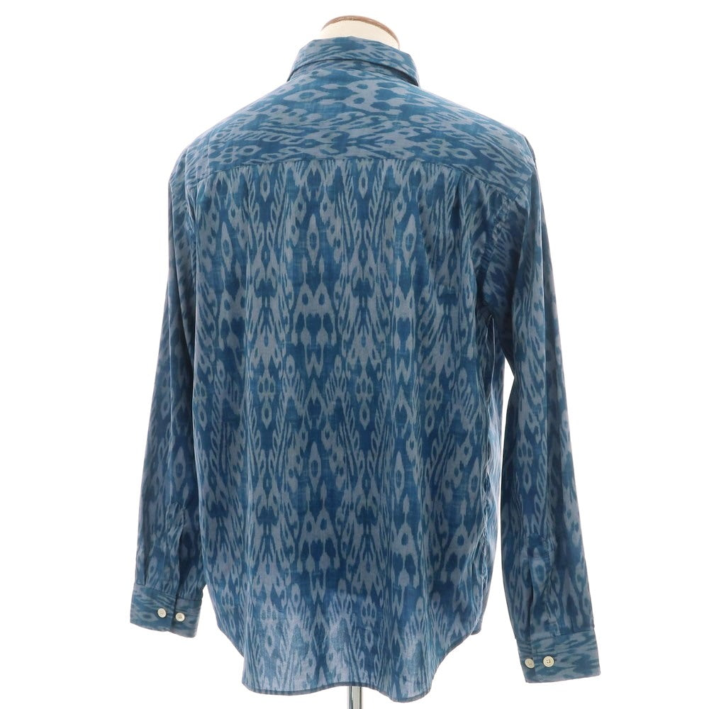 【新品】ティントリア マッティ TINTORIA MATTEI ストレッチ コットンナイロン レギュラーカラー カジュアルシャツ ダークブルー系【 M 】【 状態ランクN 】【 メンズ 】