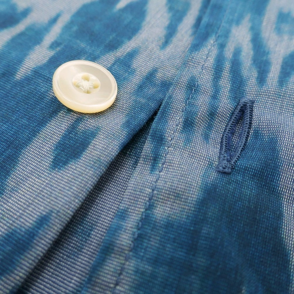 【新品】ティントリア マッティ TINTORIA MATTEI ストレッチ コットンナイロン レギュラーカラー カジュアルシャツ ダークブルー系【 M 】【 状態ランクN 】【 メンズ 】