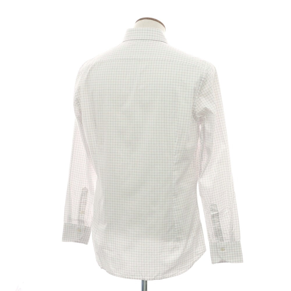 【新品】ティントリア マッティ TINTORIA MATTEI コットン チェック ボタンダウン ドレスシャツ ホワイトxレッド【 40 】【 状態ランクN 】【 メンズ 】