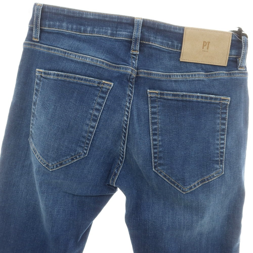 【新品】ピーティートリノ デニム PT TORINO DENIM SWING ユーズド加工 ストレッチ コットンポリエステル ジーンズ デニムパンツ ブルーインディゴ【 29 】【 状態ランクN 】【 メンズ 】