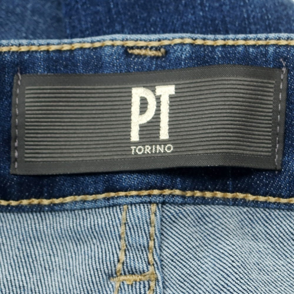 【新品】ピーティートリノ デニム PT TORINO DENIM SWING ユーズド加工 ストレッチ コットンポリエステル ジーンズ デニムパンツ ブルーインディゴ【 29 】【 状態ランクN 】【 メンズ 】