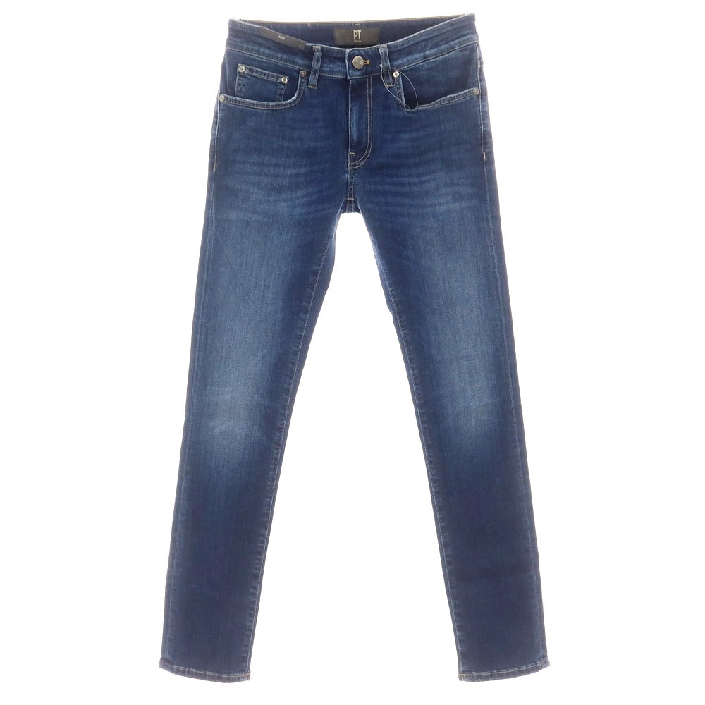 【新品】ピーティートリノ デニム PT TORINO DENIM SWING ユーズド加工 ストレッチ コットンポリエステル ジーンズ デニムパンツ ブルーインディゴ【 29 】【 状態ランクN 】【 メンズ 】