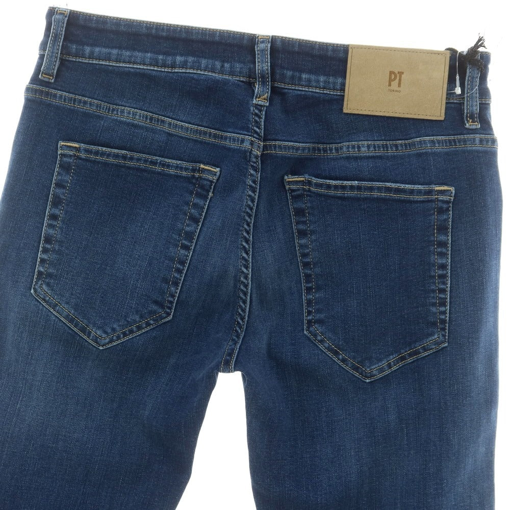【新品】ピーティートリノ デニム PT TORINO DENIM SWING ユーズド加工 ストレッチ コットンポリエステル ジーンズ デニムパンツ ブルーインディゴ【 31 】【 状態ランクN 】【 メンズ 】