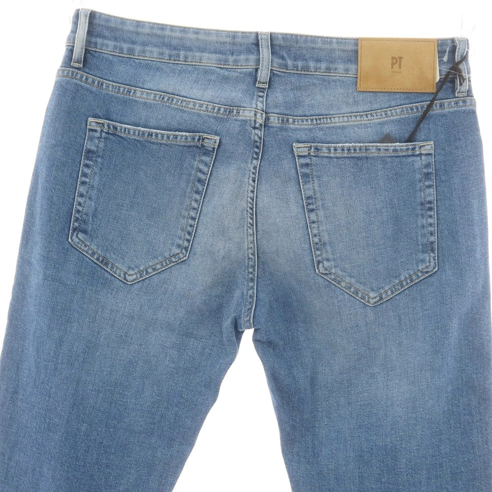 【新品】ピーティートリノ デニム PT TORINO DENIM SWING ユーズド加工 ストレッチ コットン ジーンズ デニムパンツ ウォッシュブルー【 34 】【 状態ランクN 】【 メンズ 】
