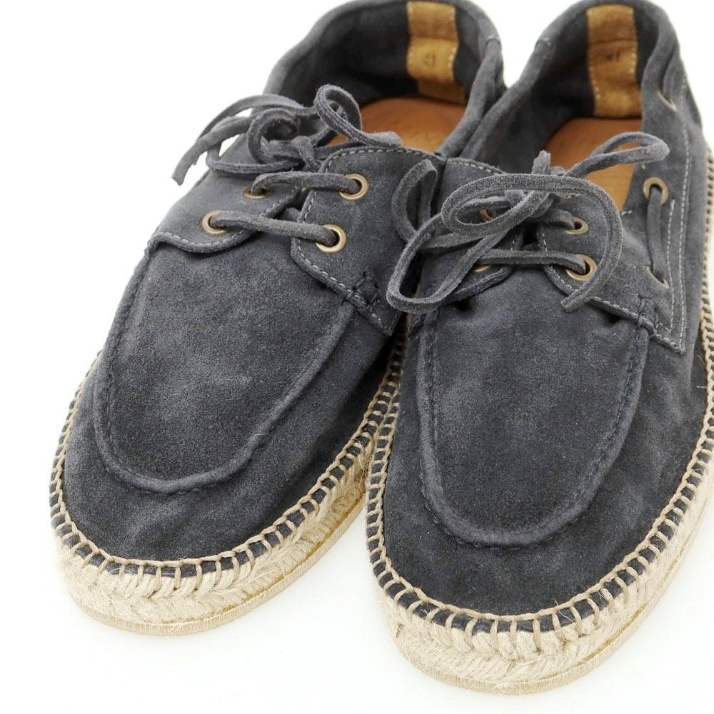【新品】ヴェラスカ VELASCA スエード エスパドリーユ シューズ グレイッシュネイビー【 41 】【 状態ランクN 】【 メンズ 】