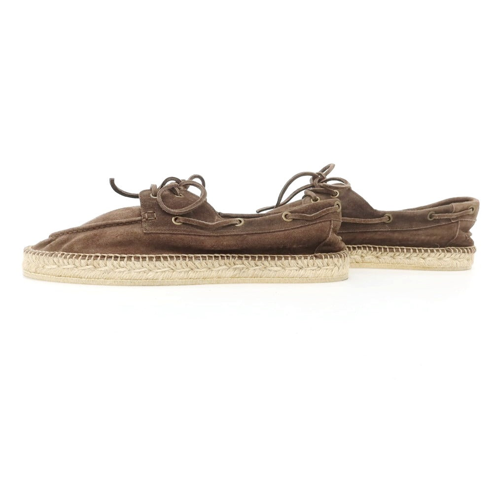 【中古】ヴェラスカ VELASCA スエード エスパドリーユ シューズ ダークブラウン【 42 】【 状態ランクA 】【 メンズ 】