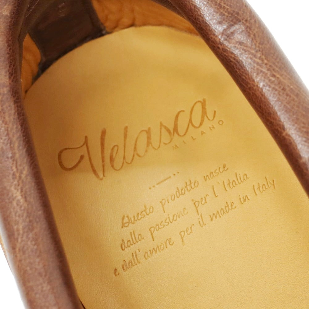 【新品アウトレット】ヴェラスカ VELASCA レザー モカシンシューズ ブラウン【 41 】【 状態ランクN- 】【 メンズ 】