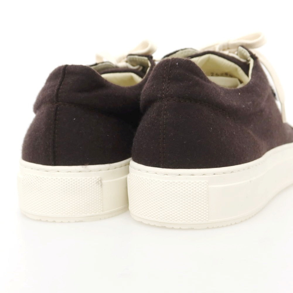 【新品】フェデーリ FEDELI ウール スニーカー ダークブラウン【 43 】【 状態ランクN 】【 メンズ 】