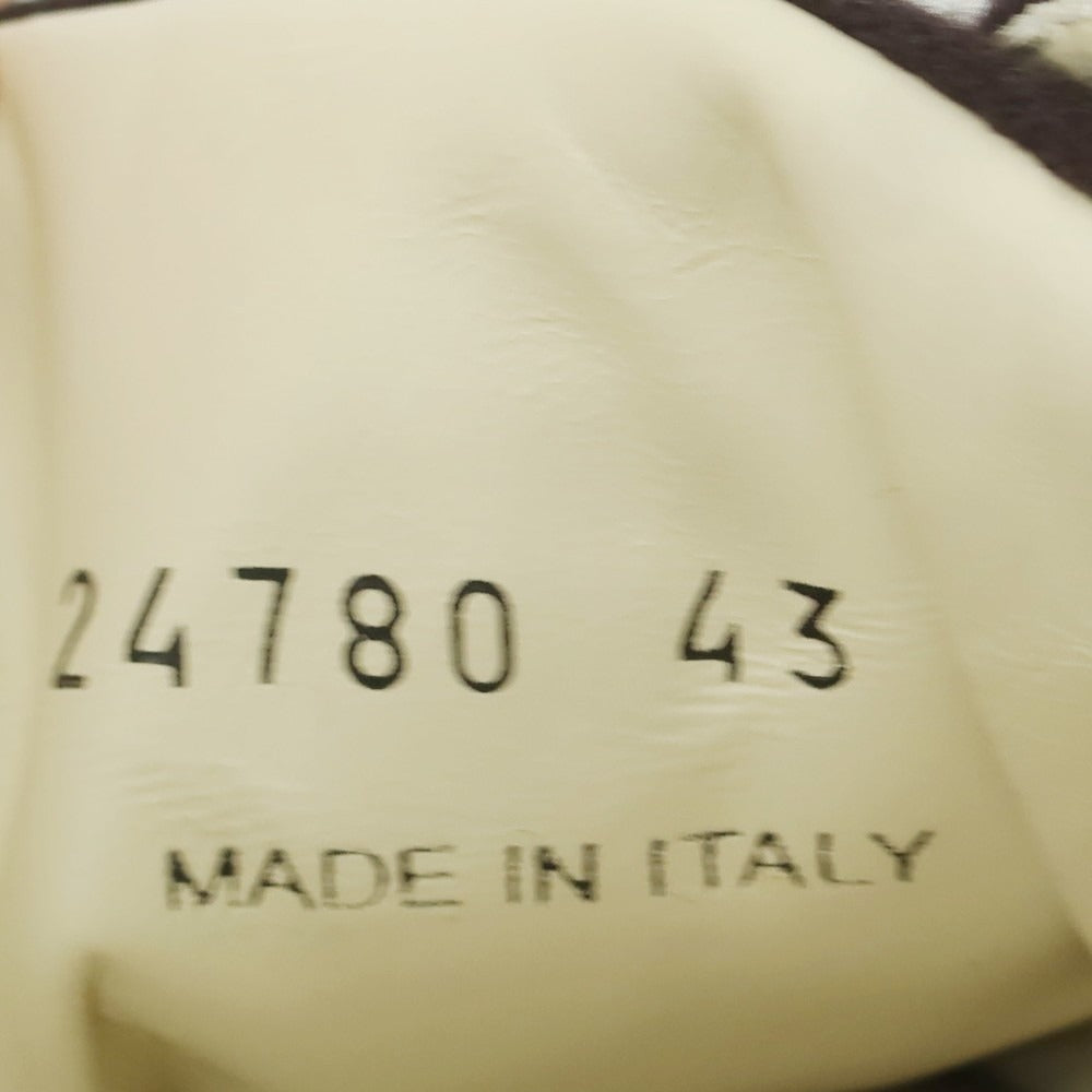 【新品】フェデーリ FEDELI ウール スニーカー ダークブラウン【 43 】【 状態ランクN 】【 メンズ 】