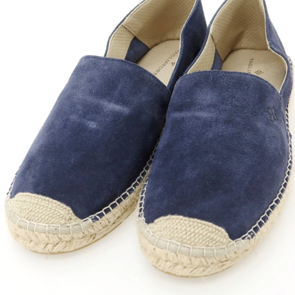 【新品アウトレット】タリアトーレ TAGLIATORE スエード エスパドリーユ シューズ ネイビー【 42 】【 状態ランクN- 】【 メンズ 】