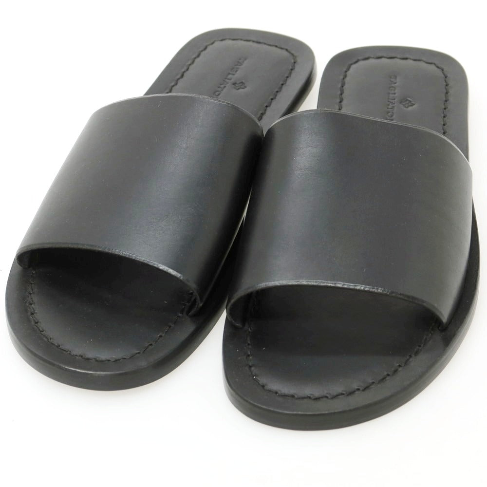 【新品】タリアトーレ TAGLIATORE レザー サンダル ブラック【 42 】【 状態ランクN 】【 メンズ 】