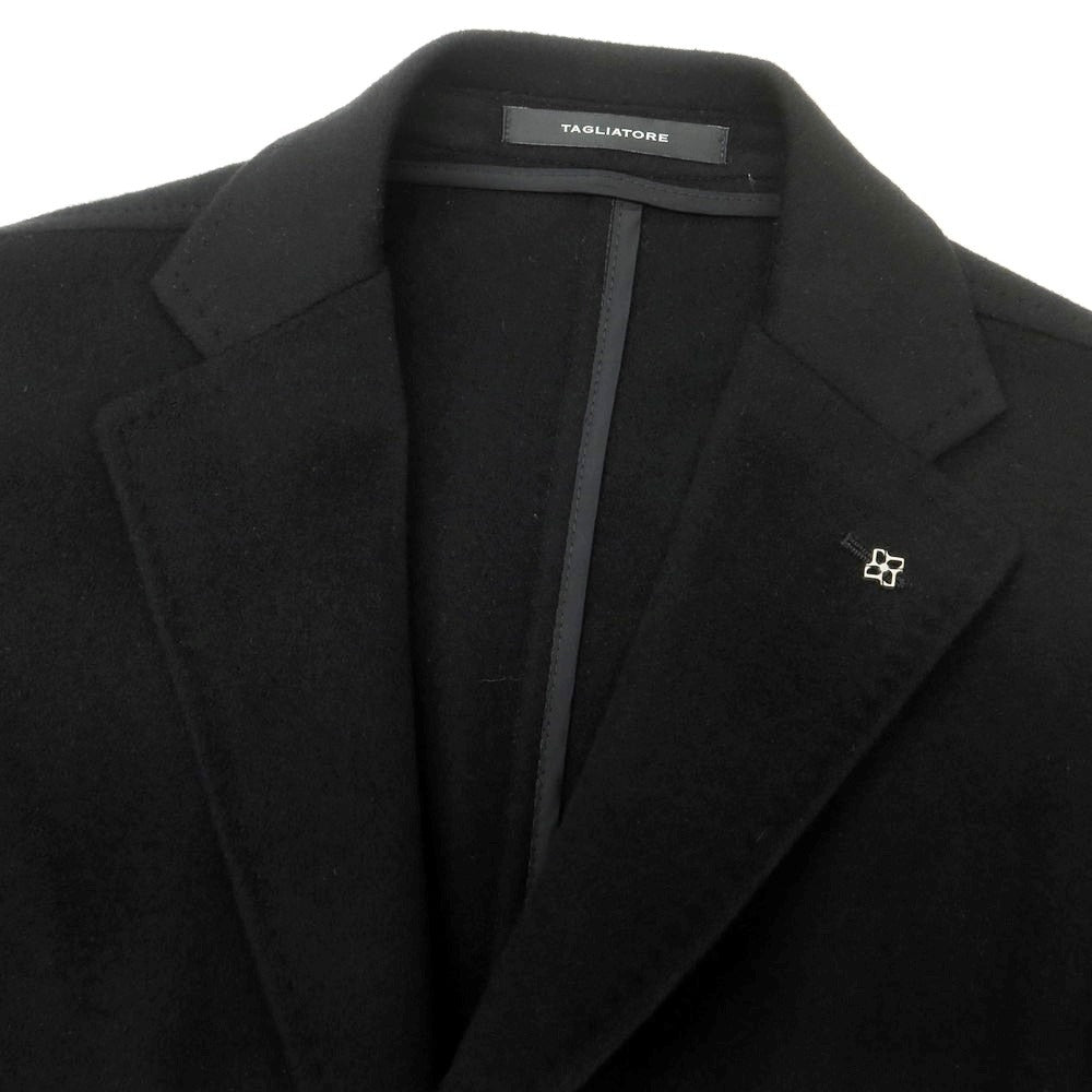 【新品】タリアトーレ TAGLIATORE COLORADO カシミヤ チェスターフィールドコート ブラック【 44 】【 状態ランクN 】【 メンズ 】