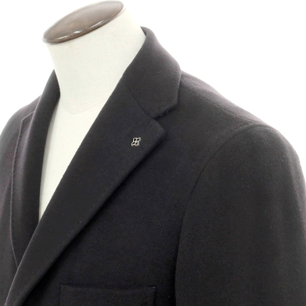 【新品】タリアトーレ TAGLIATORE COLORADO カシミヤ チェスターフィールドコート グレイッシュネイビー【 50 】【 状態ランクN 】【 メンズ 】