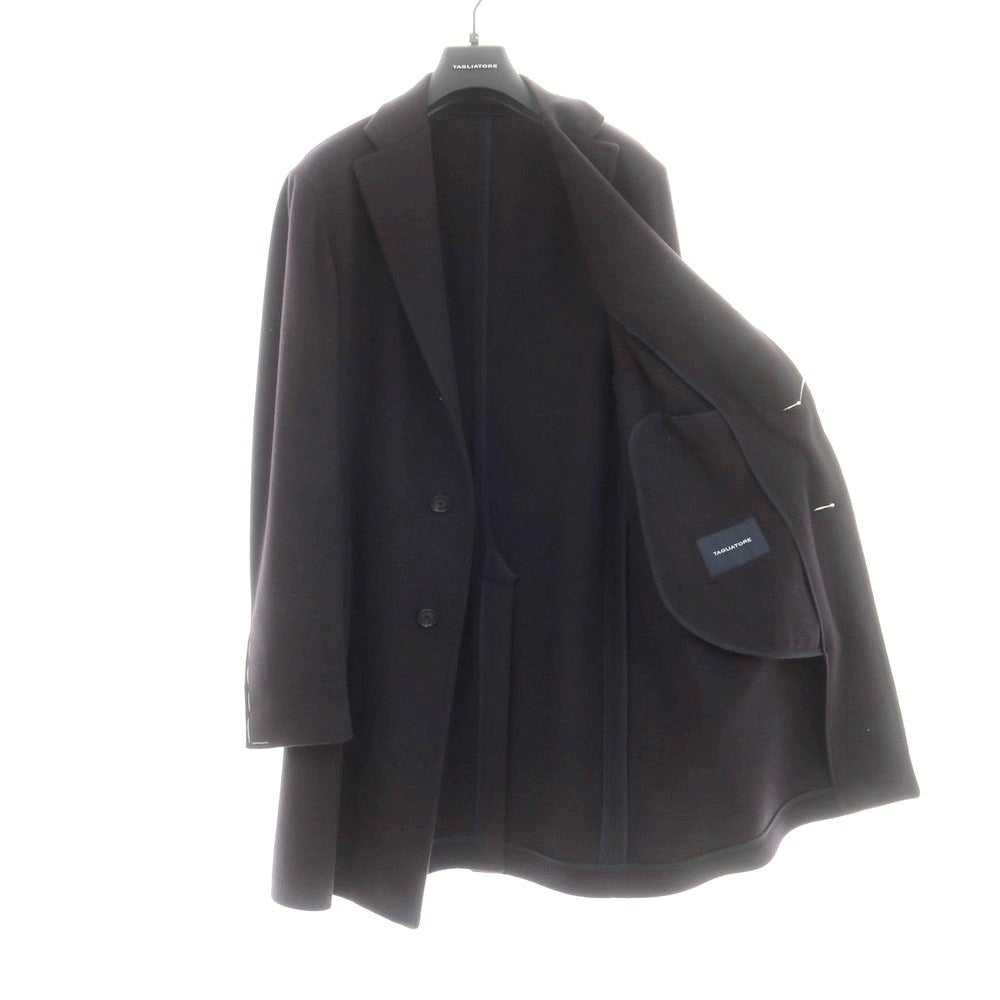 【新品】タリアトーレ TAGLIATORE COLORADO カシミヤ チェスターフィールドコート グレイッシュネイビー【 50 】【 状態ランクN 】【 メンズ 】