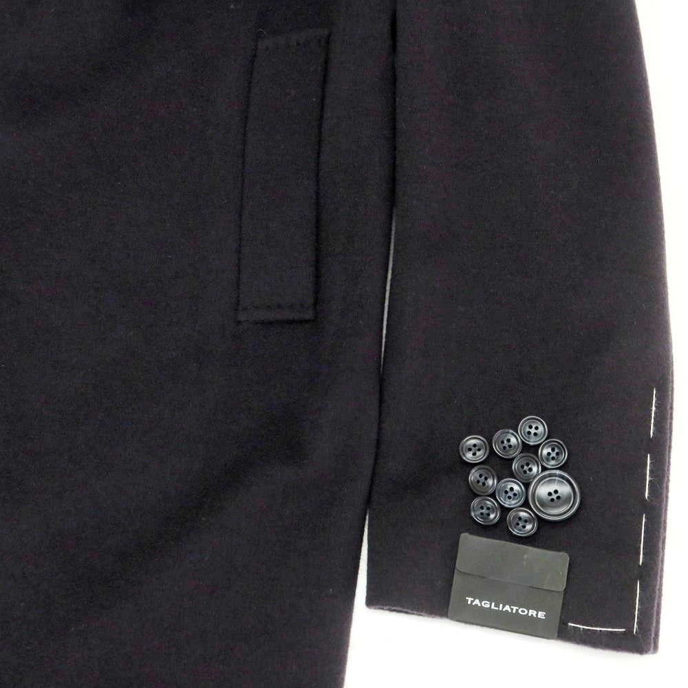 【新品】タリアトーレ TAGLIATORE COLORADO カシミヤ チェスターフィールドコート グレイッシュネイビー【 50 】【 状態ランクN 】【 メンズ 】