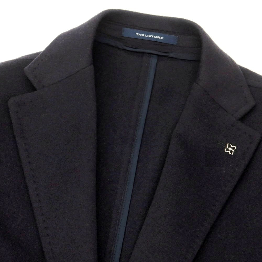 【新品】タリアトーレ TAGLIATORE COLORADO カシミヤ チェスターフィールドコート グレイッシュネイビー【 50 】【 状態ランクN 】【 メンズ 】