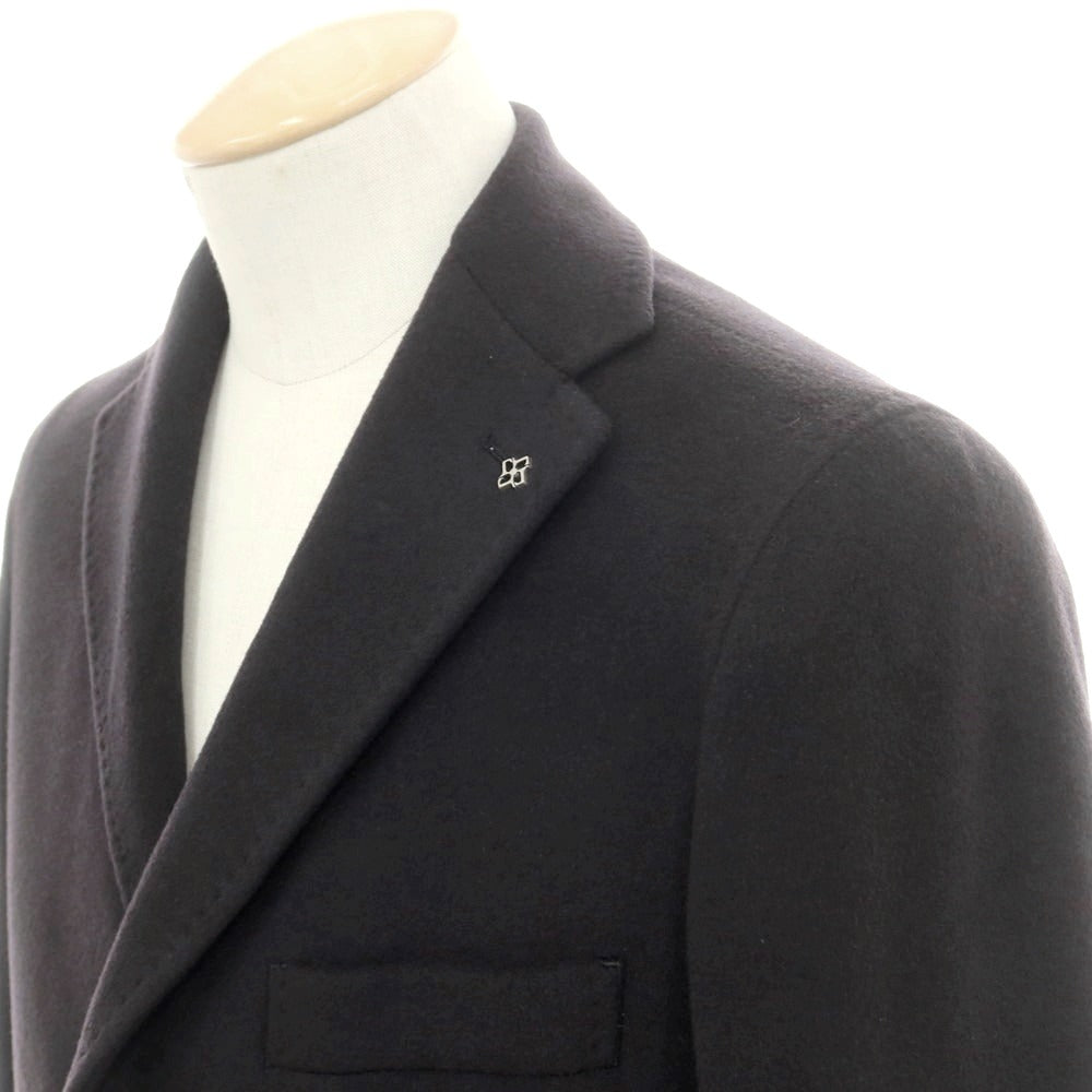 【新品】タリアトーレ TAGLIATORE カシミヤ チェスターフィールドコート グレイッシュネイビー【 44 】【 状態ランクN 】【 メンズ 】