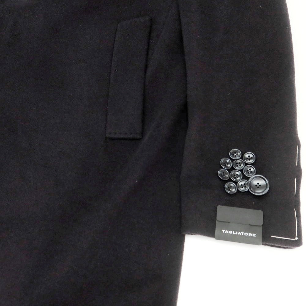 【新品】タリアトーレ TAGLIATORE カシミヤ チェスターフィールドコート グレイッシュネイビー【 44 】【 状態ランクN 】【 メンズ 】