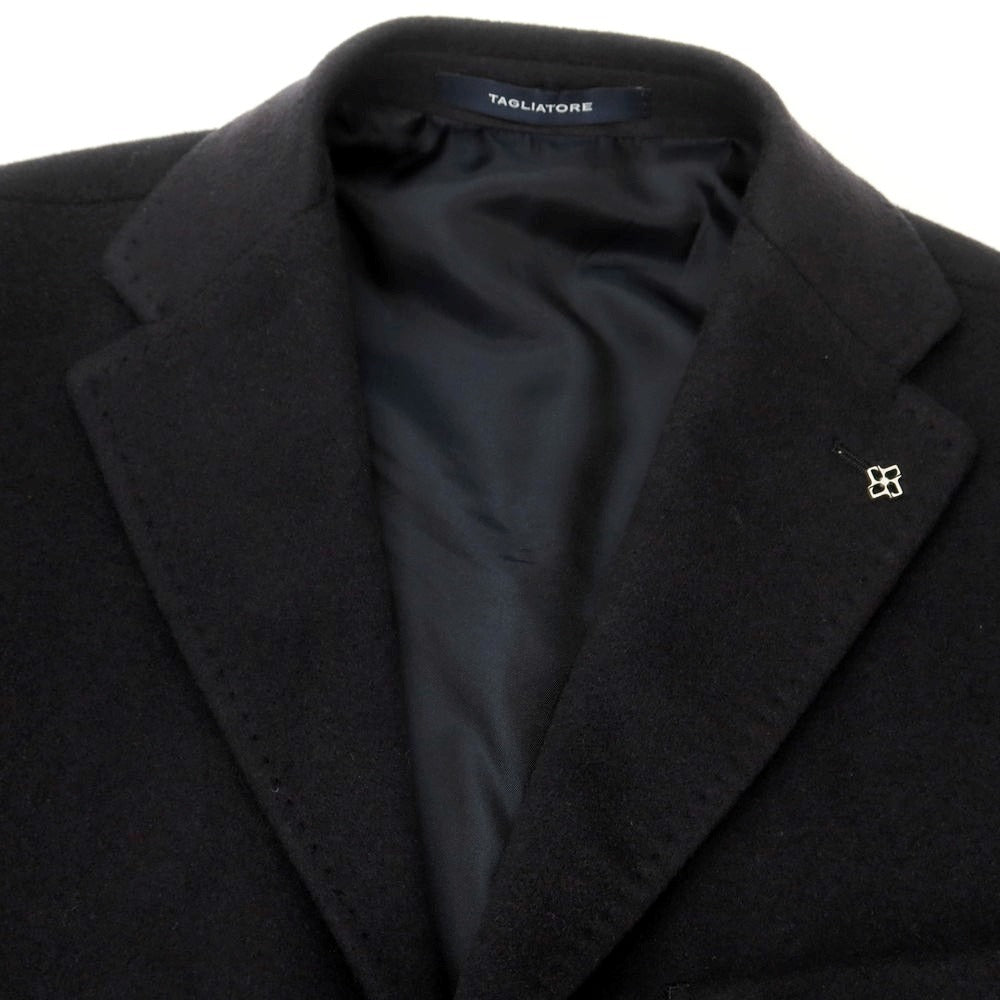 【新品】タリアトーレ TAGLIATORE カシミヤ チェスターフィールドコート グレイッシュネイビー【 44 】【 状態ランクN 】【 メンズ 】