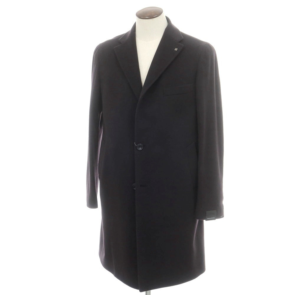 【新品】タリアトーレ TAGLIATORE カシミヤ チェスターフィールドコート グレイッシュネイビー【 52 】【 状態ランクN 】【 メンズ 】