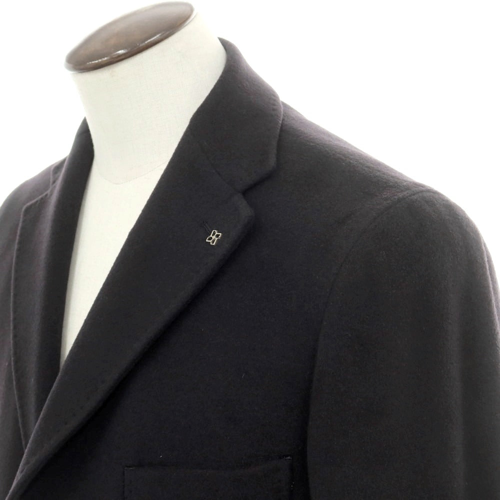 【新品】タリアトーレ TAGLIATORE カシミヤ チェスターフィールドコート グレイッシュネイビー【 52 】【 状態ランクN 】【 メンズ 】