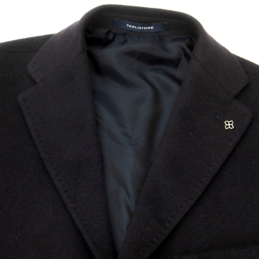 【新品】タリアトーレ TAGLIATORE カシミヤ チェスターフィールドコート グレイッシュネイビー【 52 】【 状態ランクN 】【 メンズ 】