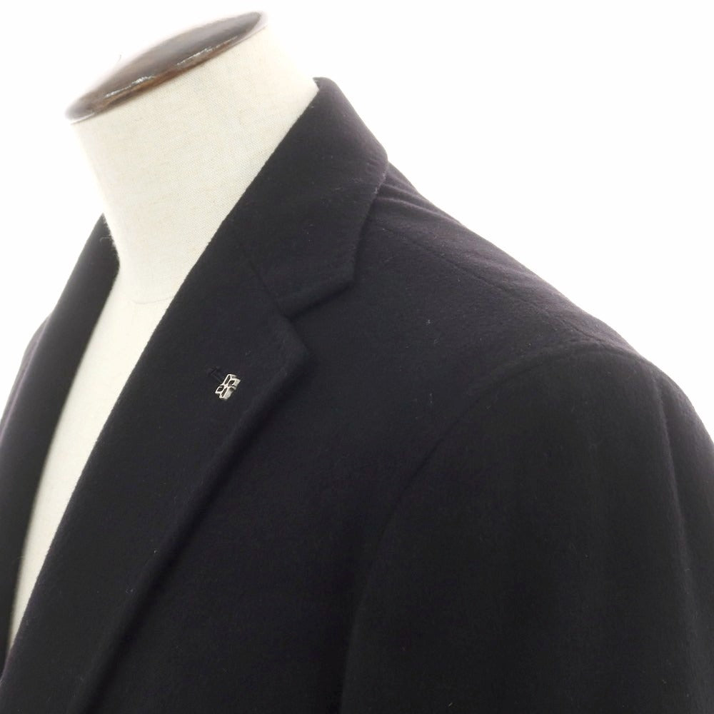【新品】タリアトーレ TAGLIATORE COLORADO ウールカシミヤ チェスターフィールドコート ブラック【 52 】【 状態ランクN 】【 メンズ 】