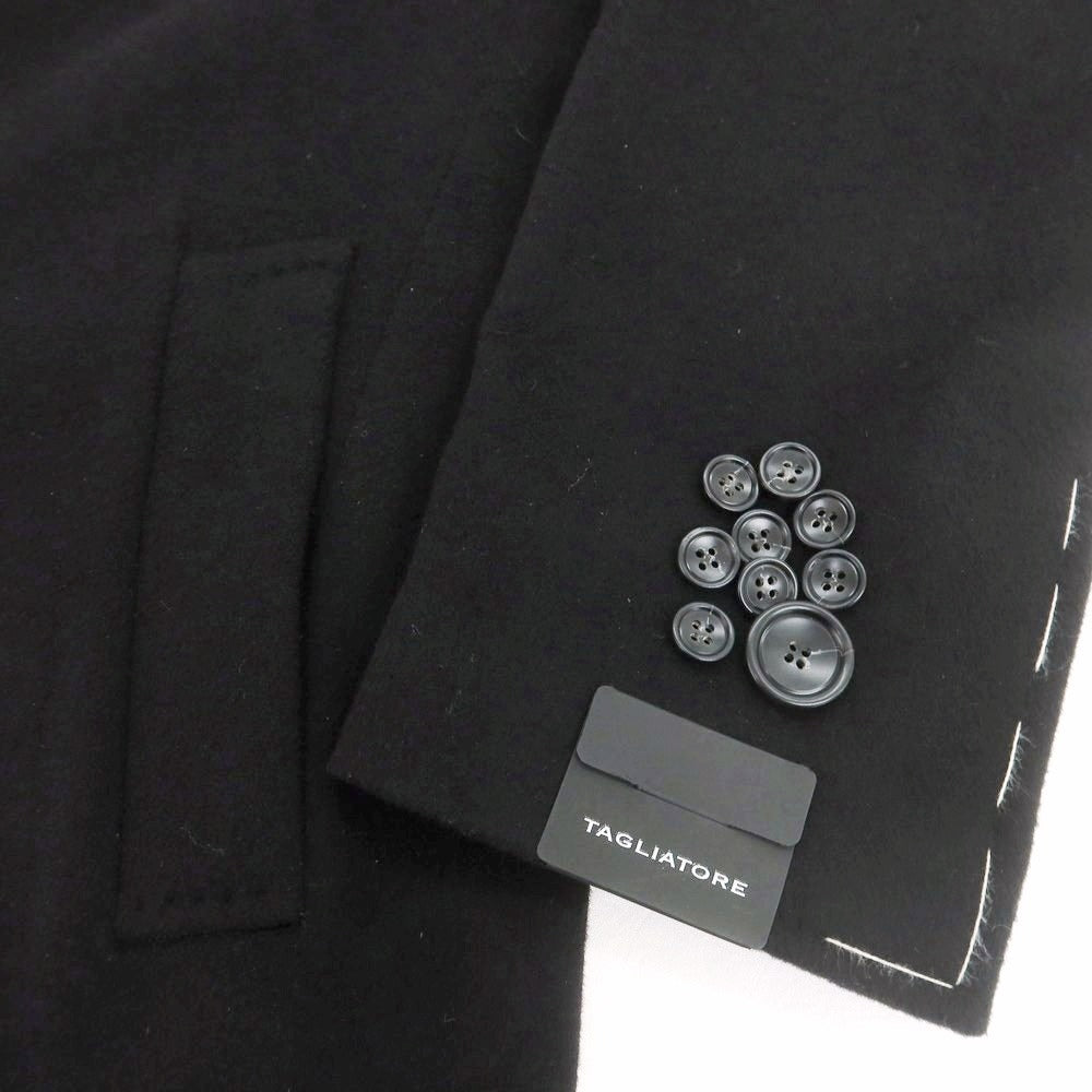 【新品】タリアトーレ TAGLIATORE COLORADO ウールカシミヤ チェスターフィールドコート ブラック【 52 】【 状態ランクN 】【 メンズ 】